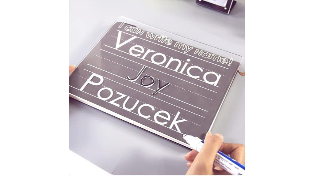 acrylic educational name board