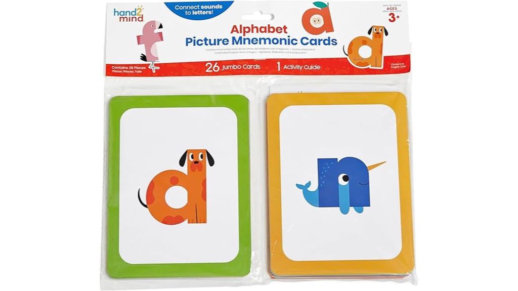 alphabet learning picture cards