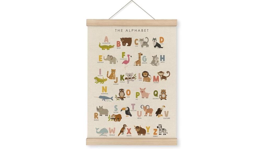 alphabet nursery wall art