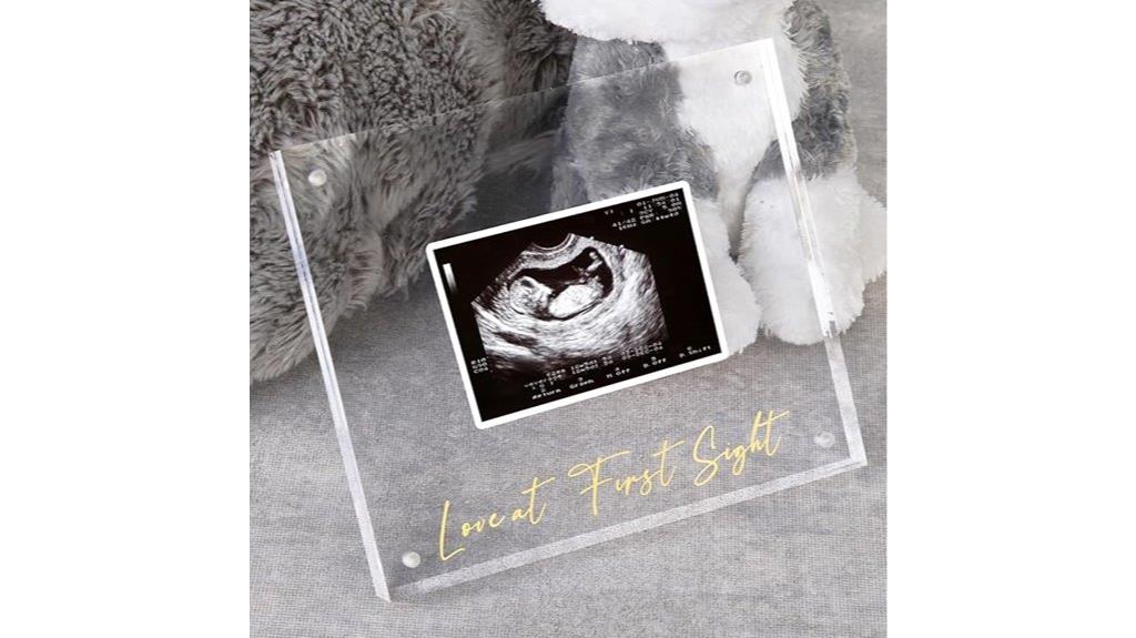 baby announcement acrylic frame