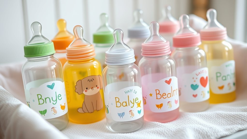 baby bottle label ideas