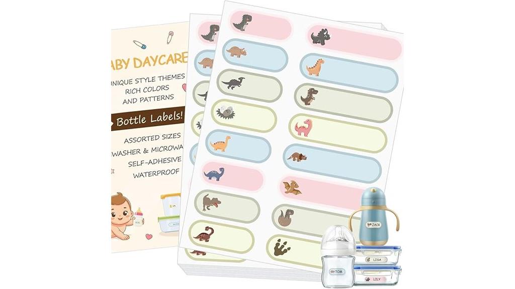 baby bottle labels pack