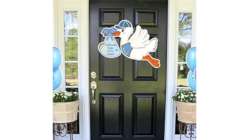 baby boy welcome sign