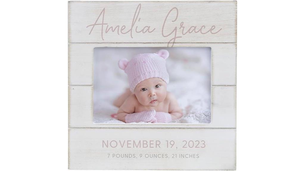 baby girl shiplap frame