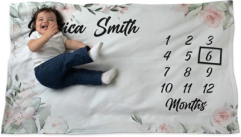 baby milestone blanket