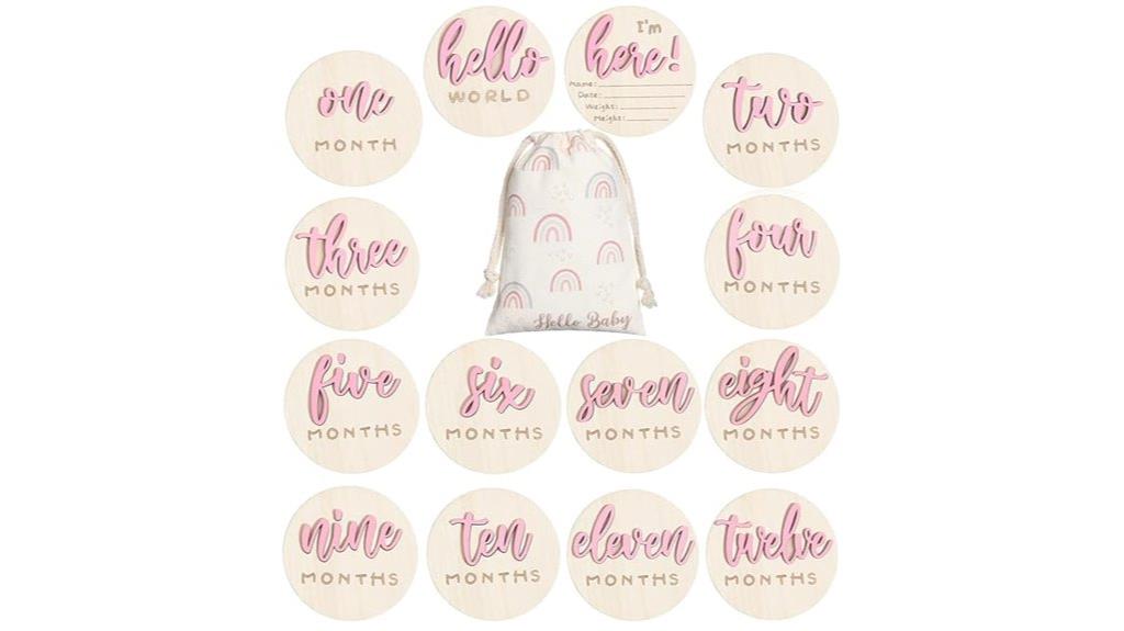 baby milestone card set