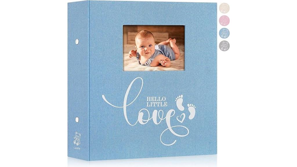 baby photo album with pockets