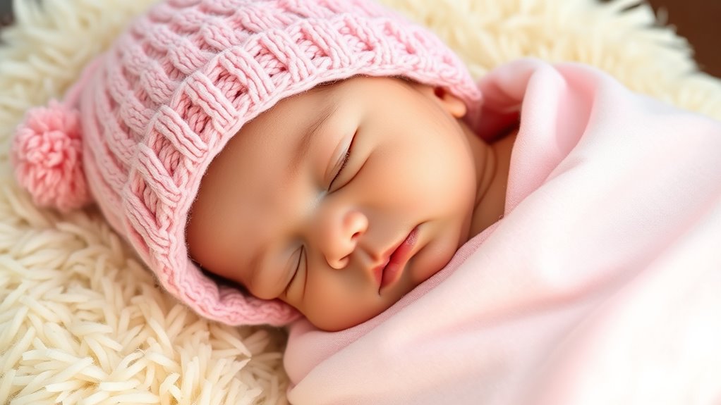 baby swaddle hat sets