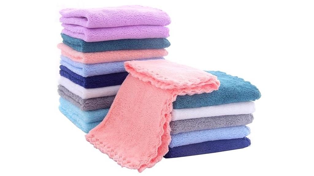 baby washcloths multicolor coral