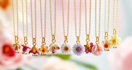 birth flower jewelry celebration