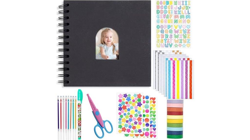 black kid scrapbook album