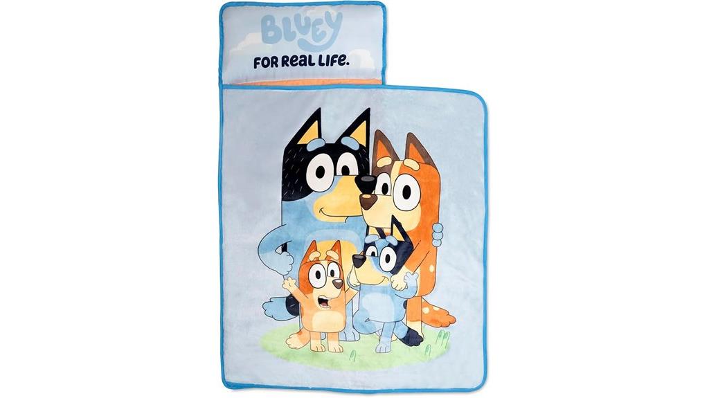 bluey nap mat set