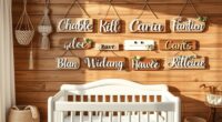 boho nursery name signs