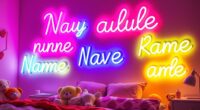 bright neon kids room signs
