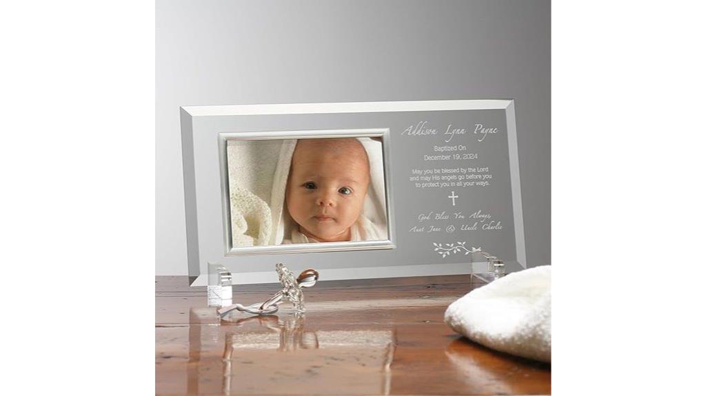 christening day personalized frame
