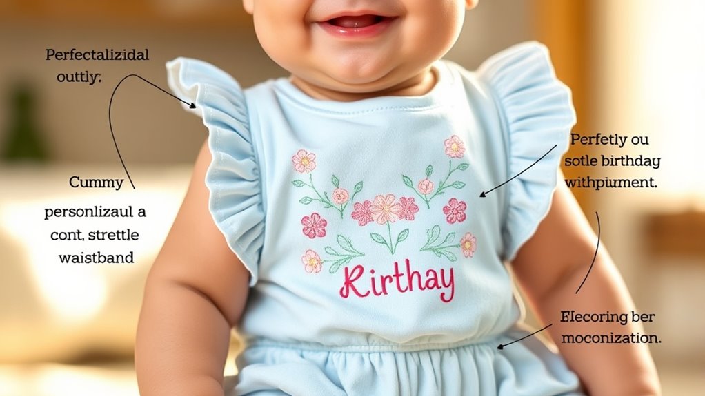 comfortable personalized baby outfit
