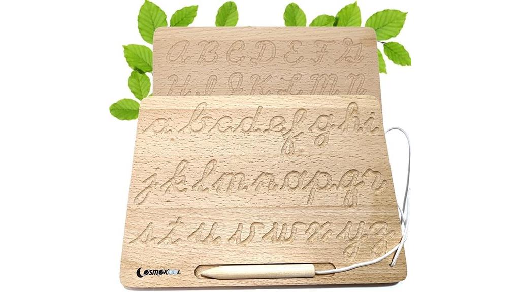 cursive alphabet tracing board