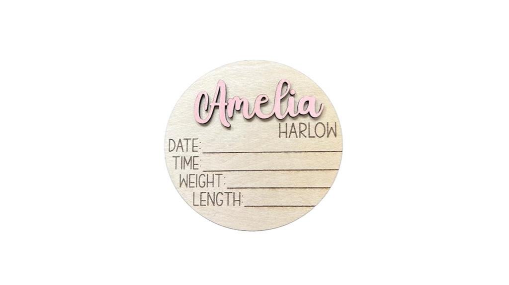 custom 3d baby name prop