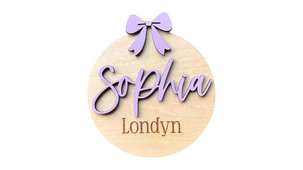 custom 3d baby name sign