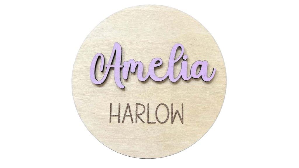 custom 3d birth sign