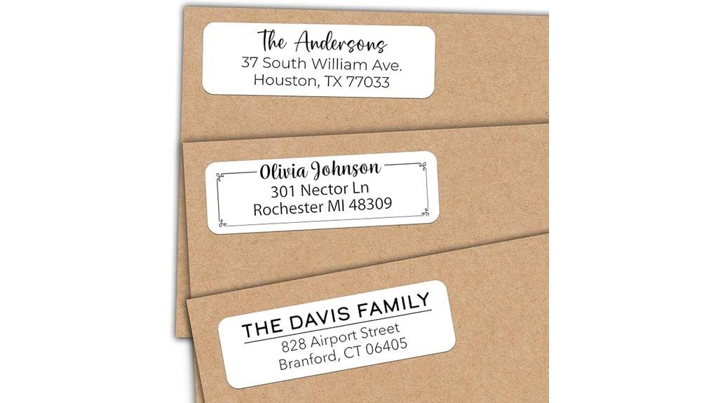 custom address label sheets