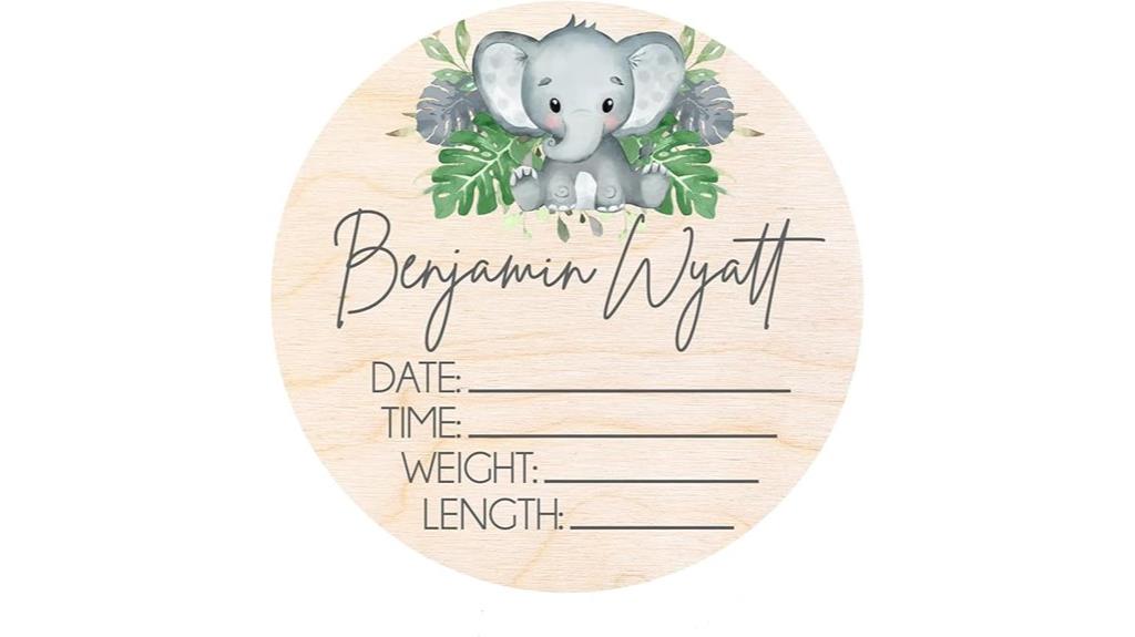 custom baby birth sign