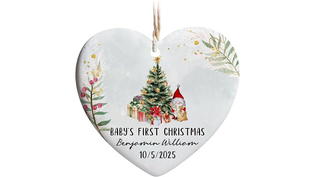 custom baby christmas ornament