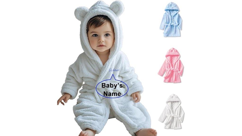 custom baby hooded robe