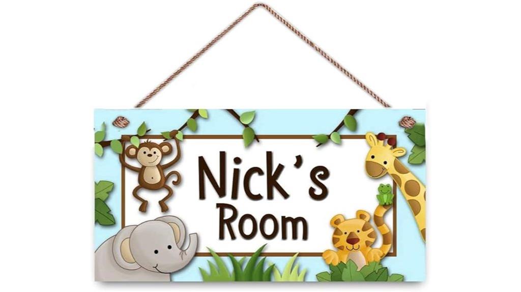 custom baby jungle sign