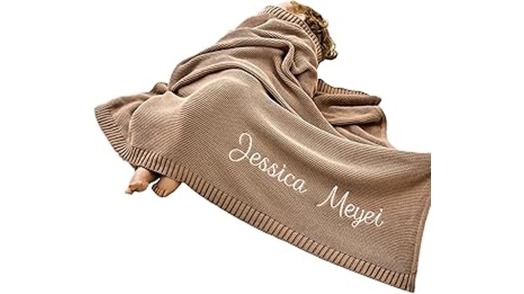 custom baby knit blanket