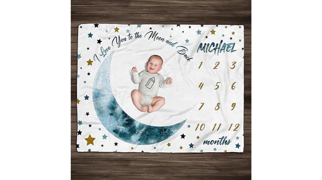 custom baby milestone blanket