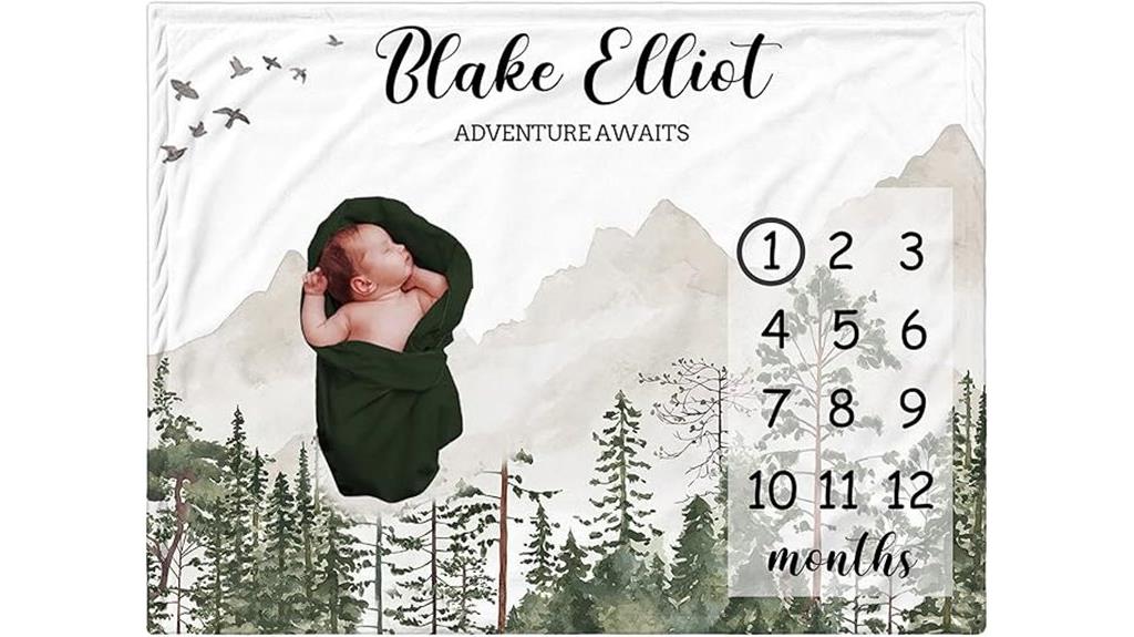 custom baby name blanket