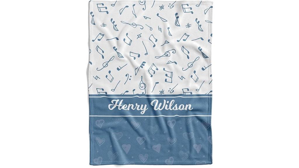 custom baby name blanket