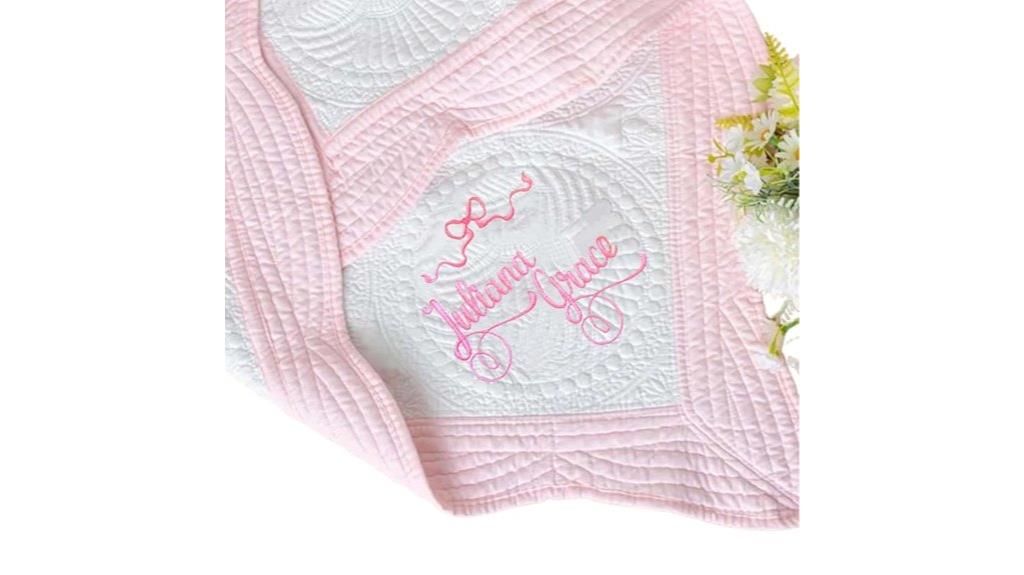 custom baby name blanket