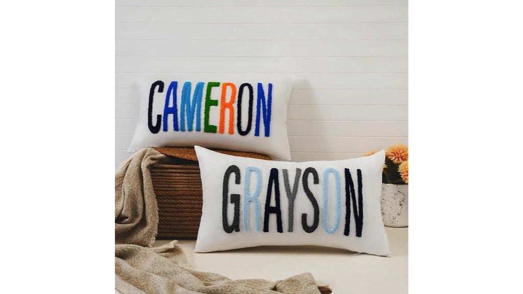 custom baby name pillow
