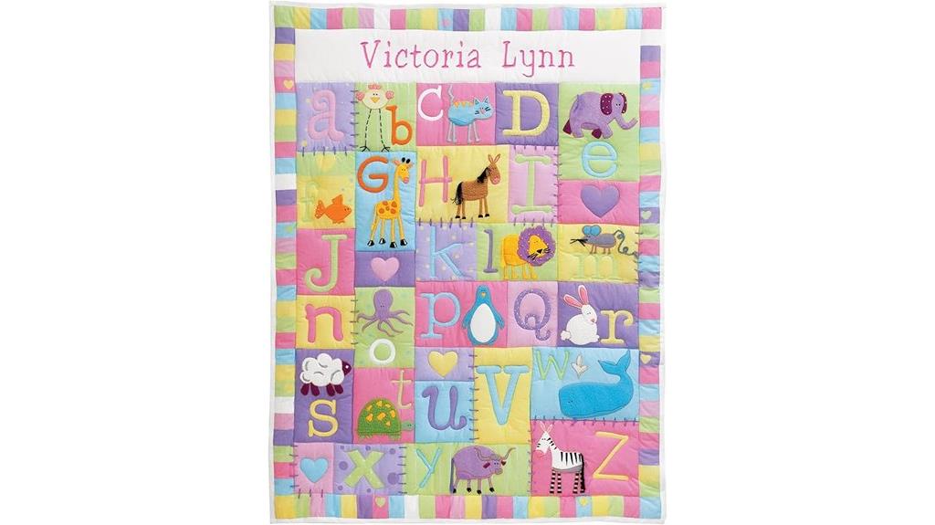 custom baby name quilt