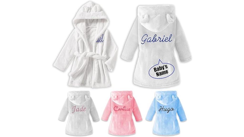 custom baby name robe