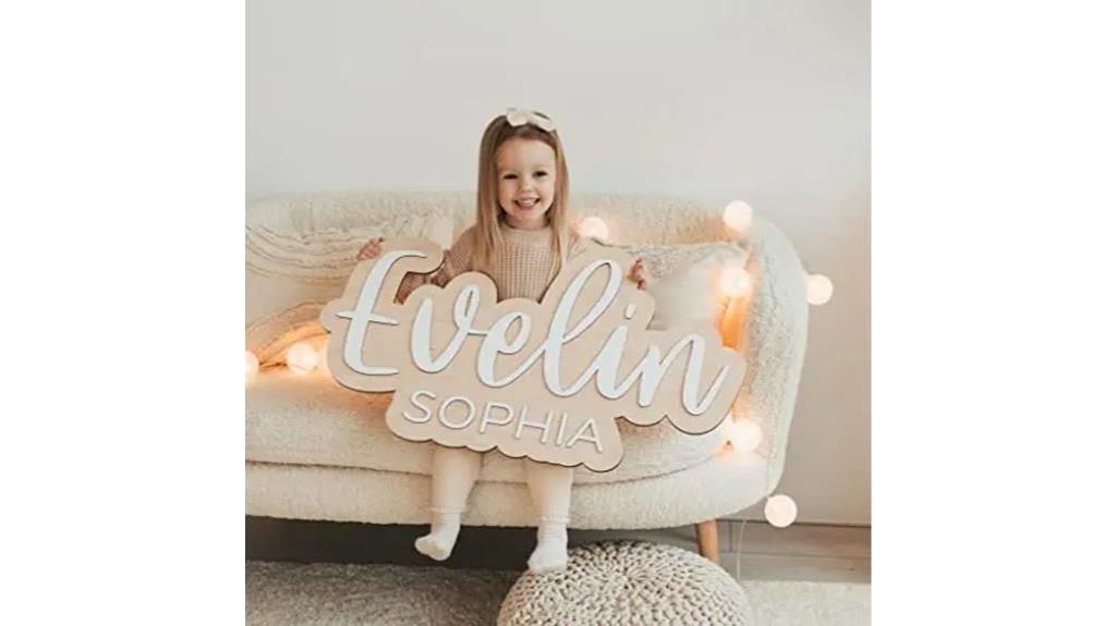 custom baby name sign