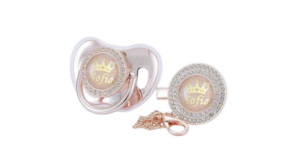 custom baby pacifier set