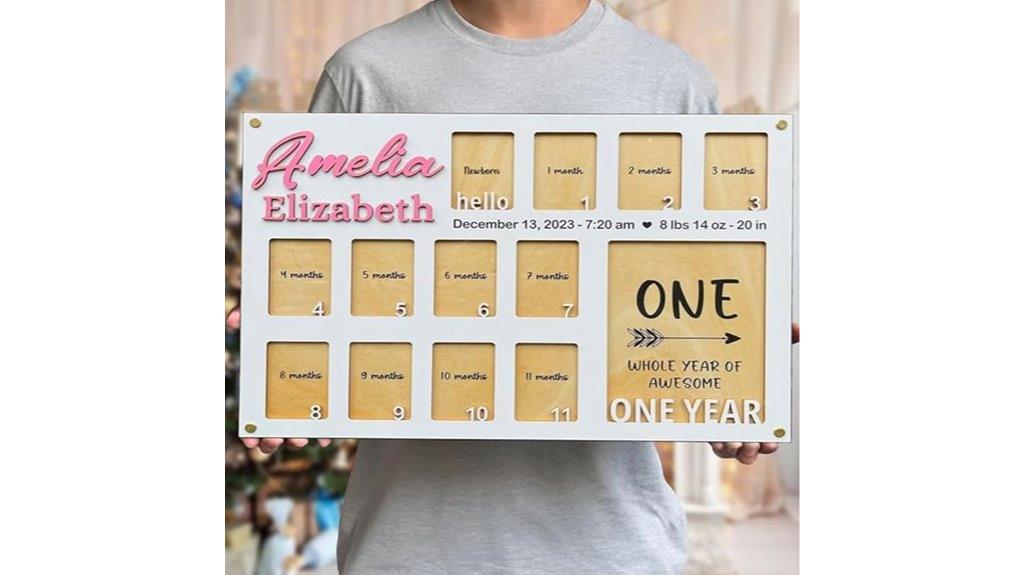 custom baby photo frame