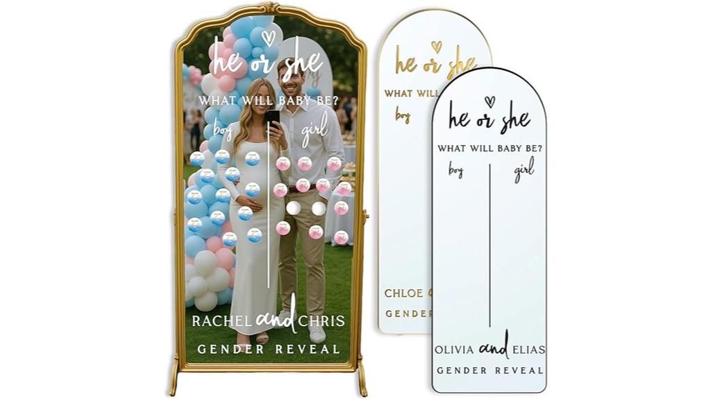 custom baby shower mirror decal