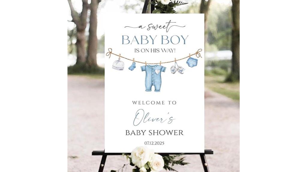 custom baby shower sign