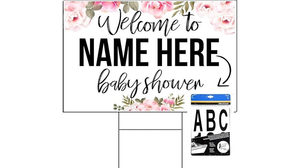 custom baby shower sign
