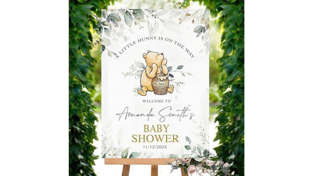 custom baby shower sign