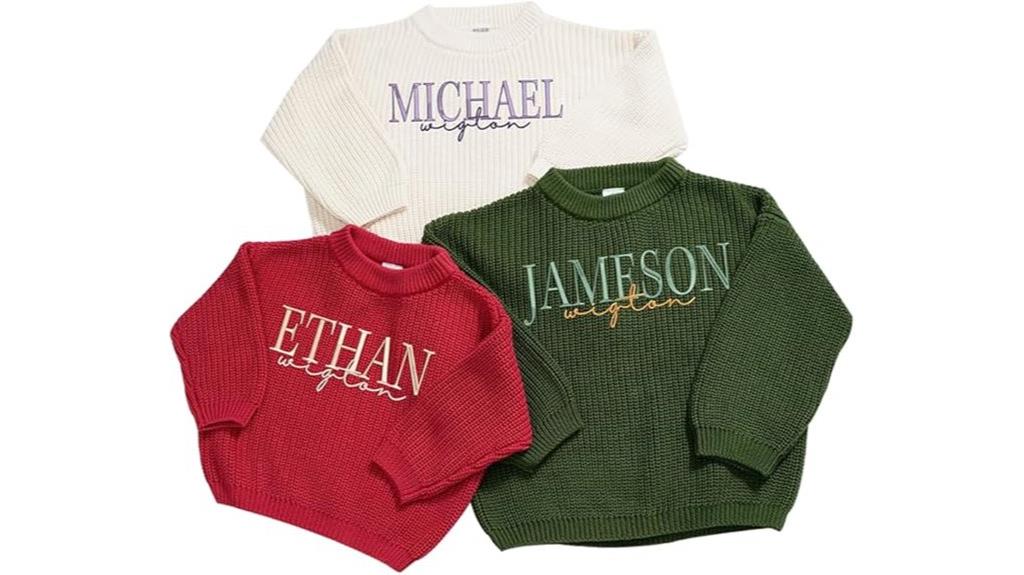 custom baby sweater