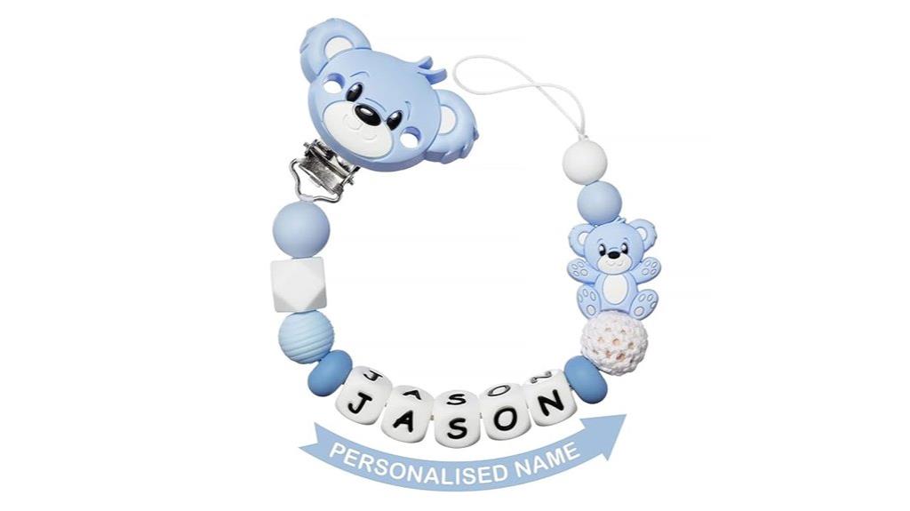 custom bear baby pacifier
