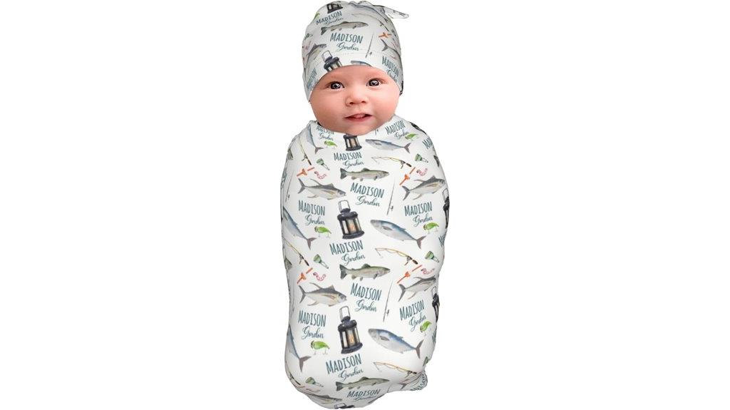 custom boys swaddle blanket