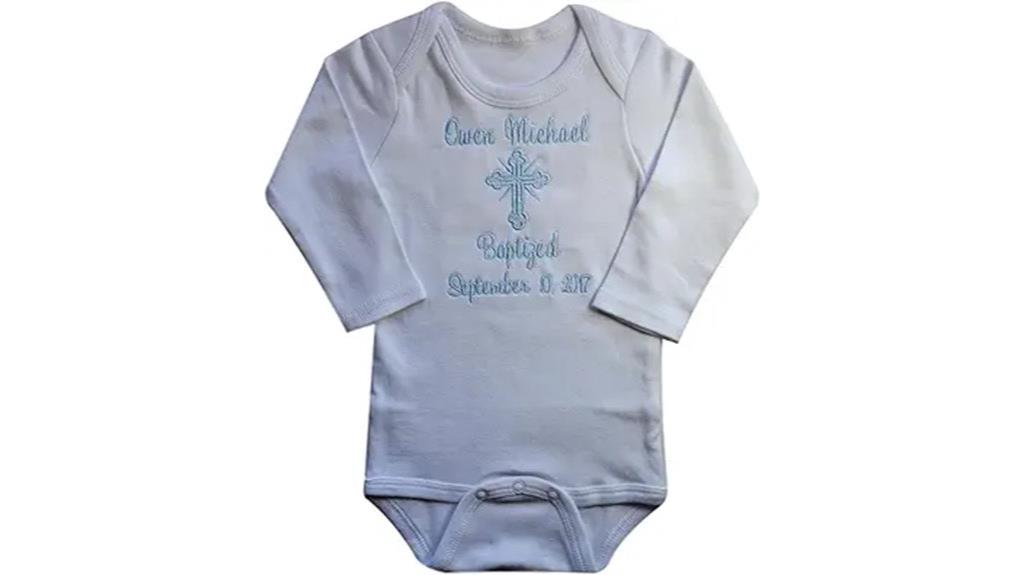 custom christening baby romper