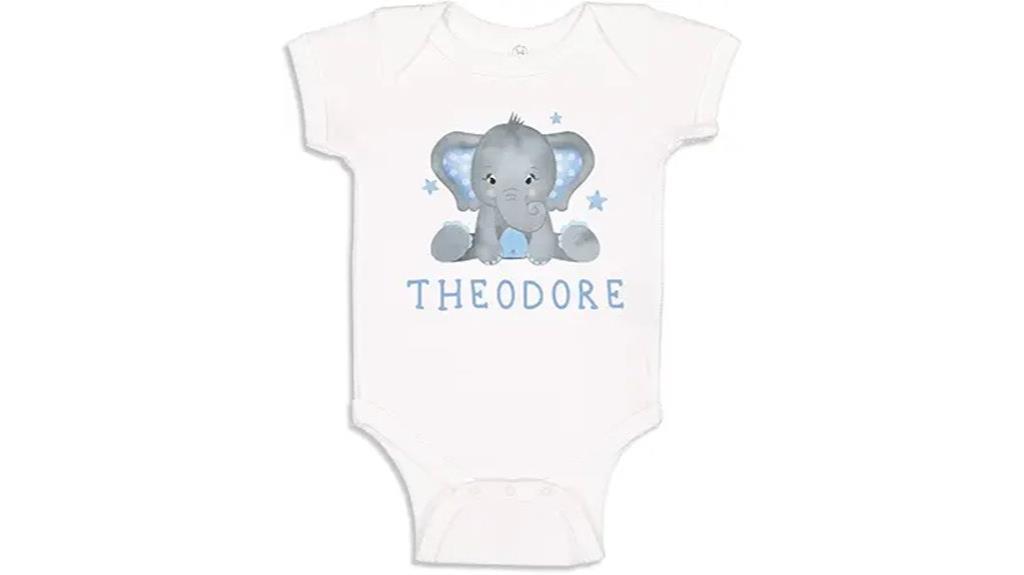 custom elephant baby clothing