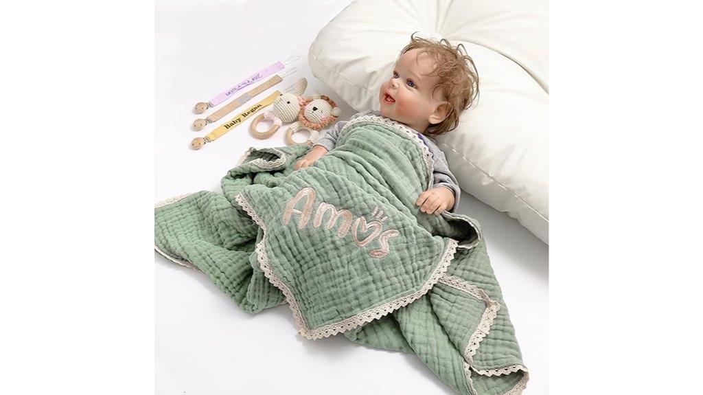 custom embroidered baby blanket